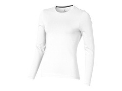 Футболка "Ponoka"  женская с длинным  рукавом, белый