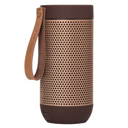 Колонка беспроводная с ремешком afunk, бордовая с бронзой