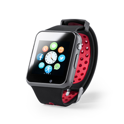 Умные часы DEYMON, черный с красным, силикон, пластик