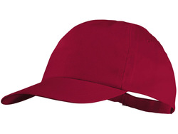 Бейсболка "Basic", 5-ти панельная, красный