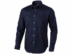 Рубашка "Nunavut" мужская с длинным рукавом, темно-синий
