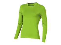 Футболка "Ponoka"  женская с длинным  рукавом, зеленое яблоко