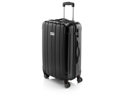 Чемодан 24" на роликах, черный
