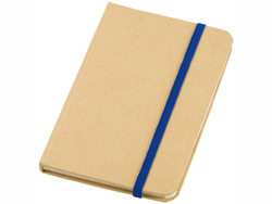 Блокнот А6 "Dictum", бежевый/ярко-синий