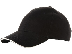 Бейсболка "Challenge" 6-ти панельная, черный/натуральный