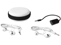 Комплект наушников со сплиттером "Dundee", белый