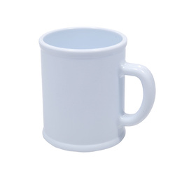 Кружка "Радуга"; белая, D=7,9см, H=9,6см, 300мл; пластик; тампопечать