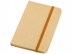 Блокнот А6 "Dictum", бежевый/оранжевый