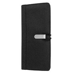 Визитница "UNION", (144 визитки); черный; 12х25 см; текстиль; шелкография, лазерная гравировка