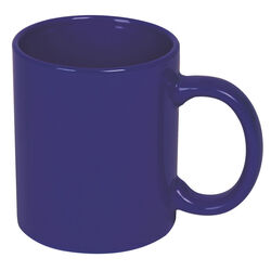 Кружка; темно-синий; 350 мл; керамика; деколь