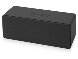 Портативная колонка Bar со стереодинамиками soft touch, черный