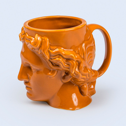 Кружка керамическая hestia оранжевая